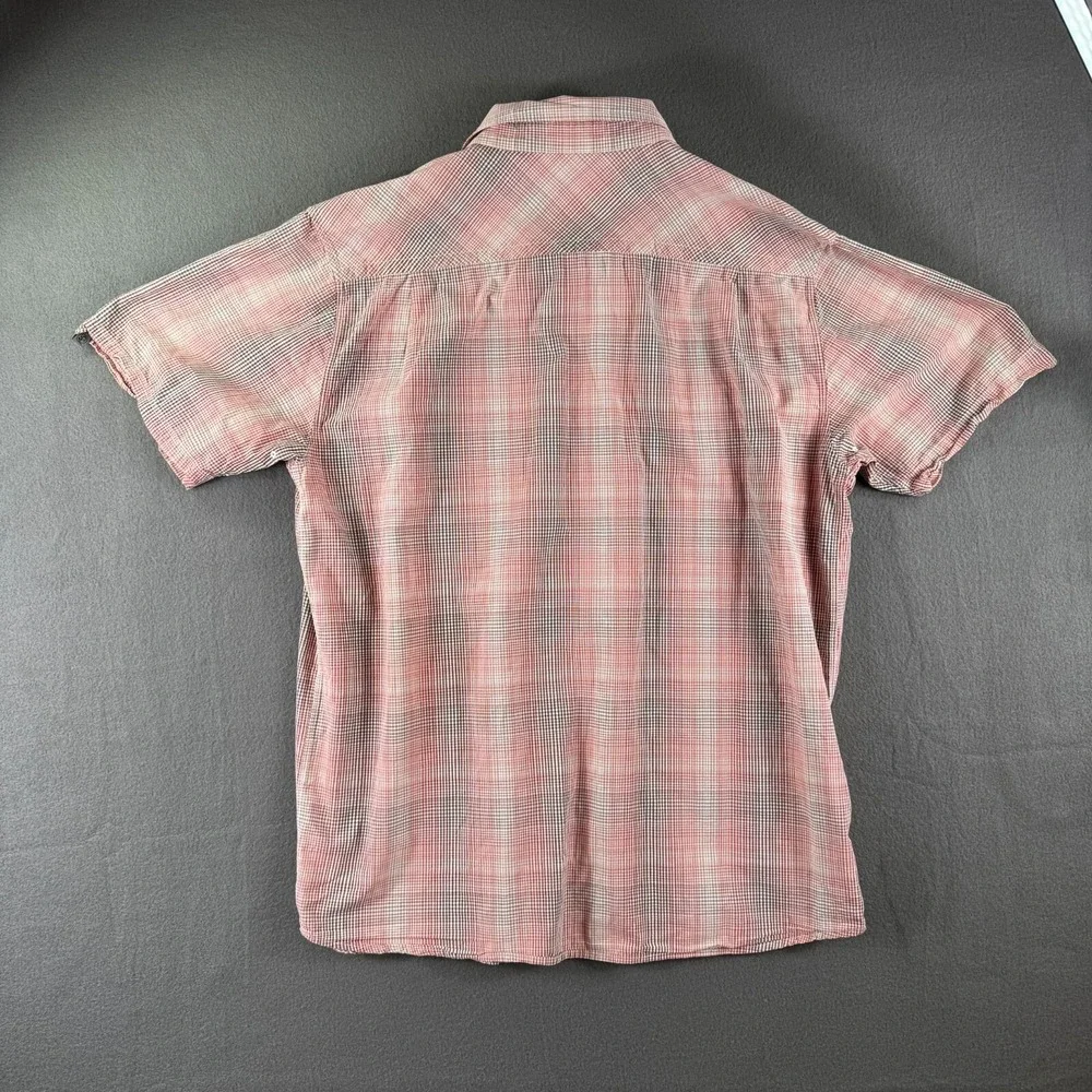 The North Face Shirt Men XL Orange Gorpcore Trail Cargo Tech Short Sleeve